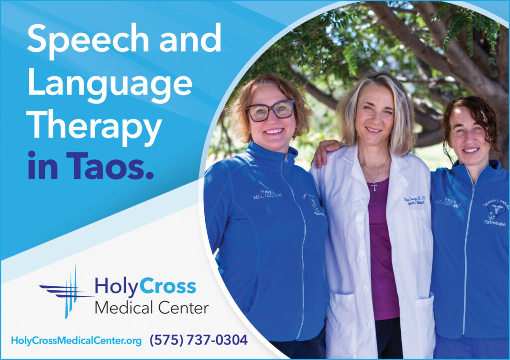Speech and language pathology services available in Taos.